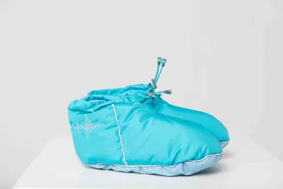 Ботиночки женские бирюзовые-min